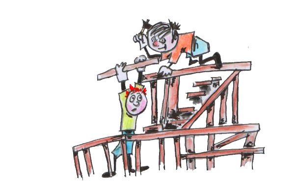 Werkeln am Abenteuerspielplatz